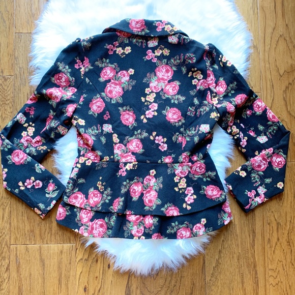 ModCloth Stargazing Splendor Rose Ruffle Blazer - Picture 3 of 6